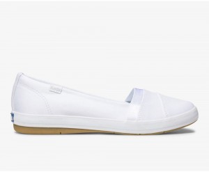 Keds Carmel Slip On γυναικεια ασπρα | JEL348159