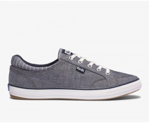 Keds Center II Chambray Stripe Αθλητικα Παπουτσια γυναικεια σκουρο μπλε | SHQ845106