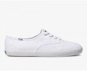 Keds Champion Daisy Eyelet Αθλητικα Παπουτσια γυναικεια ασπρα | RVC639208