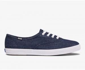 Keds Champion Eco Denim Αθλητικα Παπουτσια γυναικεια μπλε | OSM487962