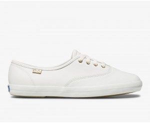 Keds Champion Luxe δερματινα Αθλητικα Παπουτσια γυναικεια ασπρα | GQO219845