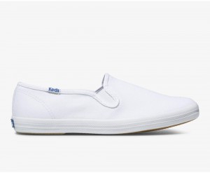 Keds Champion Slip On γυναικεια ασπρα | JXT506134