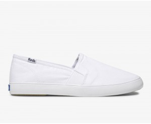 Keds Clipper Washed Solids Slip On γυναικεια ασπρα | EGS658271