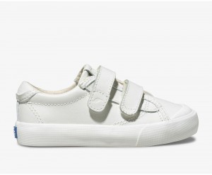 Keds Crew Kick 75 2V δερματινα Slip On για κοριτσια ασπρα | MDG390482