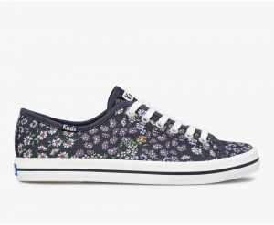 Keds Kickstart Floral Αθλητικα Παπουτσια γυναικεια σκουρο μπλε | HUZ931826