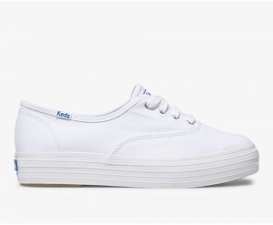 Keds Triple Αθλητικα Παπουτσια γυναικεια ασπρα | SIM623417