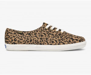 Keds Washable Champion Animal Αθλητικα Παπουτσια γυναικεια καφε | FCK418307