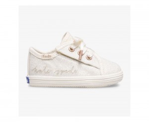 Keds x KSNY Kickstart Ivory Glitter Crib Αθλητικα Παπουτσια για κοριτσια ασπρα | ITJ178394