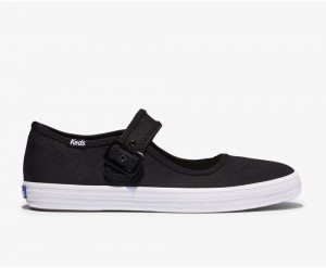 Keds x Organic βαμβακερα Champion Mary Jane Slip On γυναικεια μαυρα | STL836174