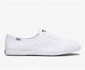 Keds x Organic βαμβακερα Chillax Basics Slip On γυναικεια ασπρα | TID527014