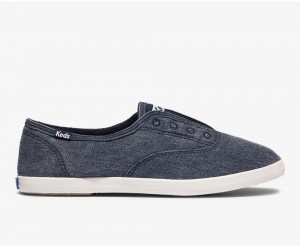 Keds x Organic βαμβακερα Chillax Washable Slip On γυναικεια σκουρο μπλε | DZX756823