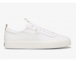 Keds x Organic βαμβακερα Kickback Slip On γυναικεια ασπρα | IRC072358