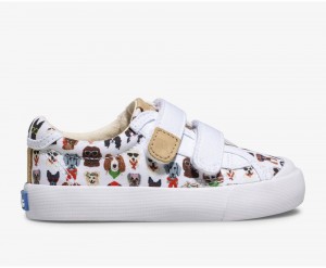 Keds x Rifle Paper Co. Crew Kick 75 2V Dog Days Slip On για κοριτσια ασπρα Πολύχρωμο | FYE869702