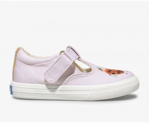 Keds x Rifle Paper Co. Daphne Lady Bug Slip On για κοριτσια ροζ | ULT689072