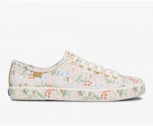 Keds x Rifle Paper Co. Kickstart Meadow Αθλητικα Παπουτσια γυναικεια ασπρα Πολύχρωμο | KWB398652