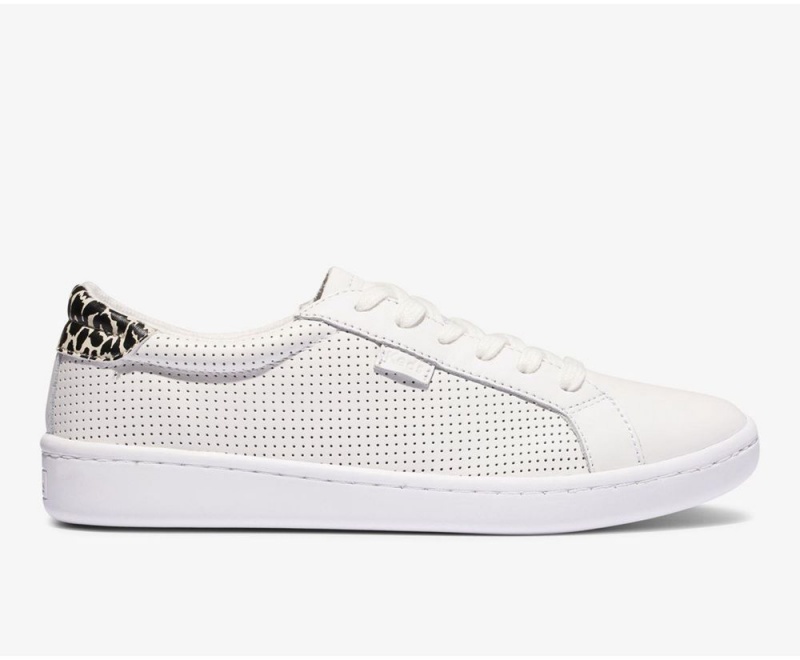 Keds Ace δερματινα White/Leopard Αθλητικα Παπουτσια γυναικεια ασπρα λεοπαρ | IED324518