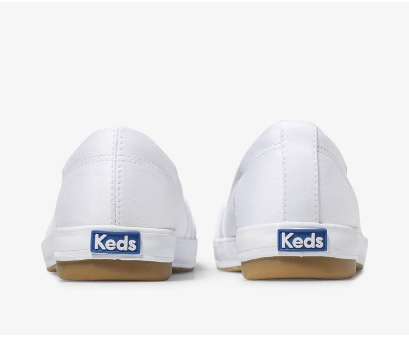 Keds Carmel Slip On γυναικεια ασπρα | JEL348159