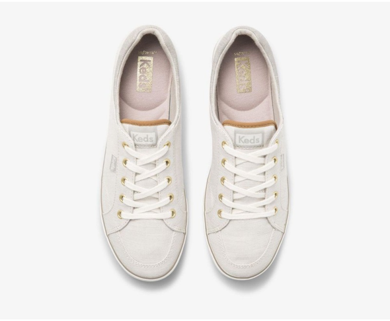 Keds Center II Subtle Stripe Αθλητικα Παπουτσια γυναικεια ασπρα | IOF932685