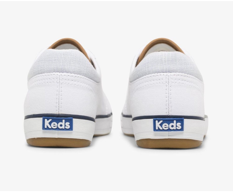 Keds Center II καμβα Stripe Αθλητικα Παπουτσια γυναικεια ασπρα | AOT710384