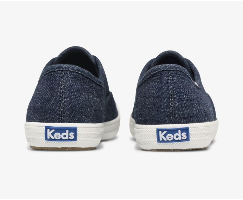 Keds Champion Eco Denim Αθλητικα Παπουτσια γυναικεια μπλε | OSM487962