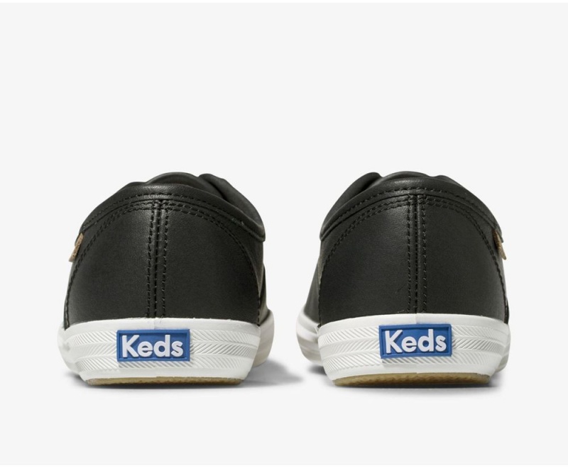 Keds Champion Luxe δερματινα Αθλητικα Παπουτσια γυναικεια μαυρα | APN819540