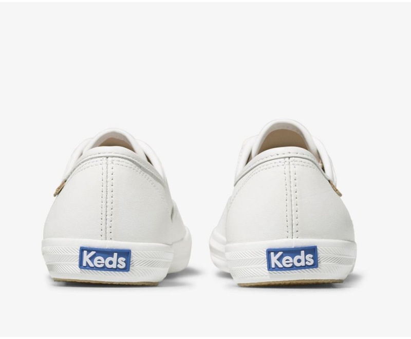 Keds Champion Luxe δερματινα Αθλητικα Παπουτσια γυναικεια ασπρα | GQO219845