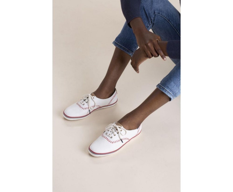 Keds Champion Pennant δερματινα Αθλητικα Παπουτσια γυναικεια ασπρα | MFU381209