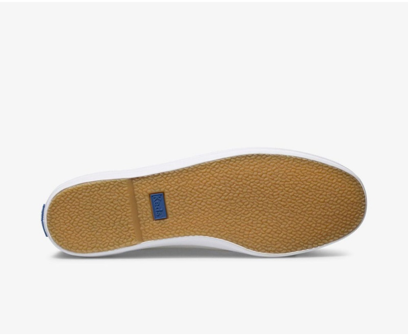 Keds Champion δερματινα Slip On γυναικεια ασπρα | OXY863502