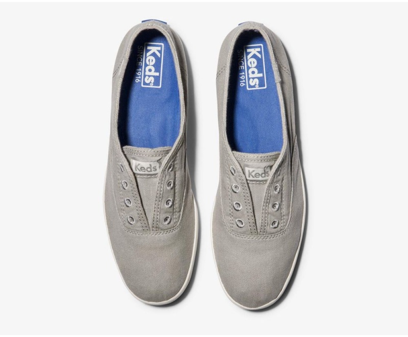 Keds Chillax Seasonal Washable Slip On γυναικεια γκρι | RGK285043