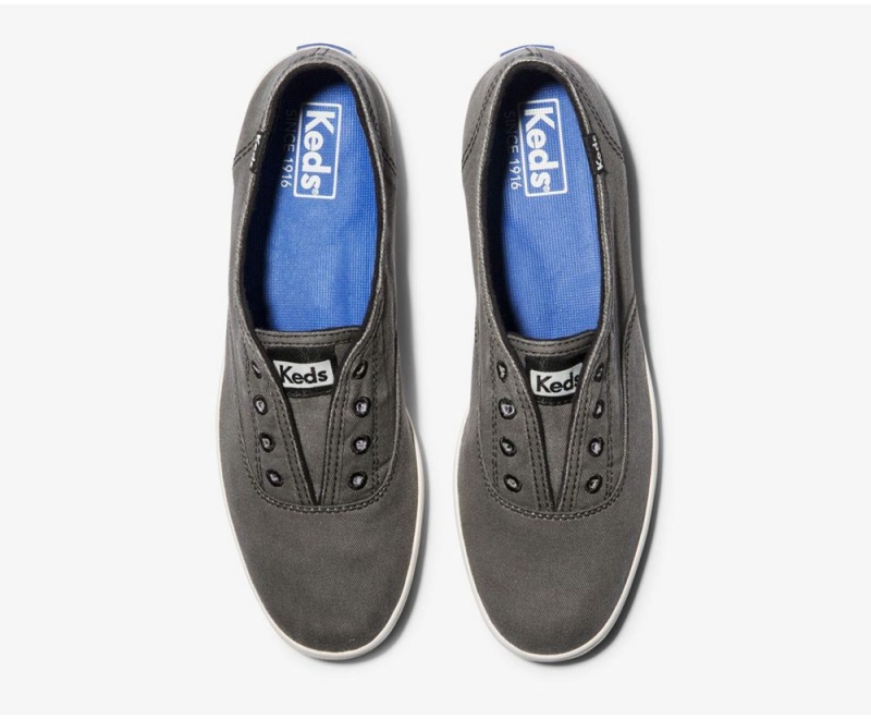 Keds Chillax Seasonal Washable Slip On γυναικεια γκρι | WQM149038