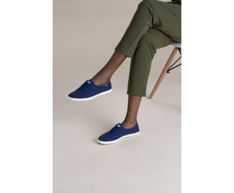 Keds Chillax Seasonal Washable Slip On γυναικεια μπλε | XYB674235