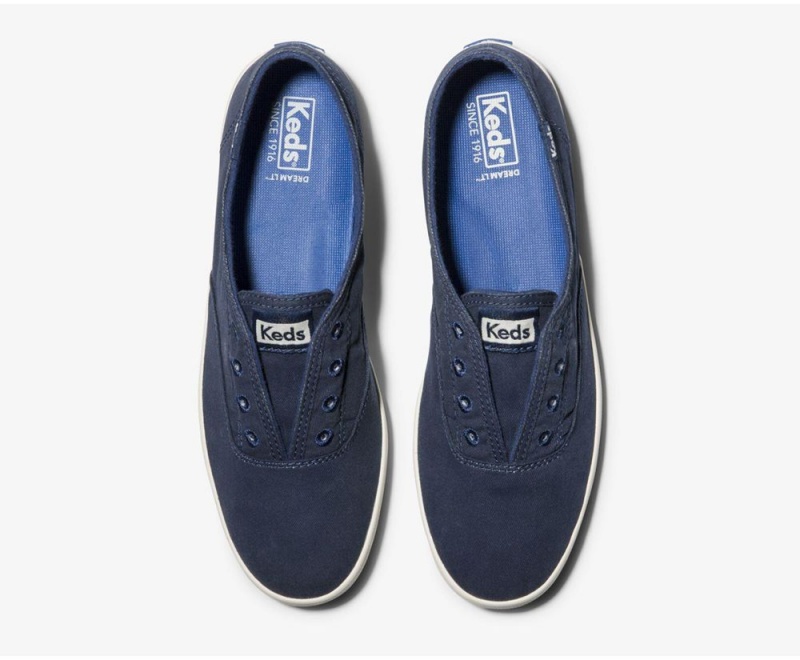 Keds Chillax Seasonal Washable Slip On γυναικεια μπλε | XYB674235