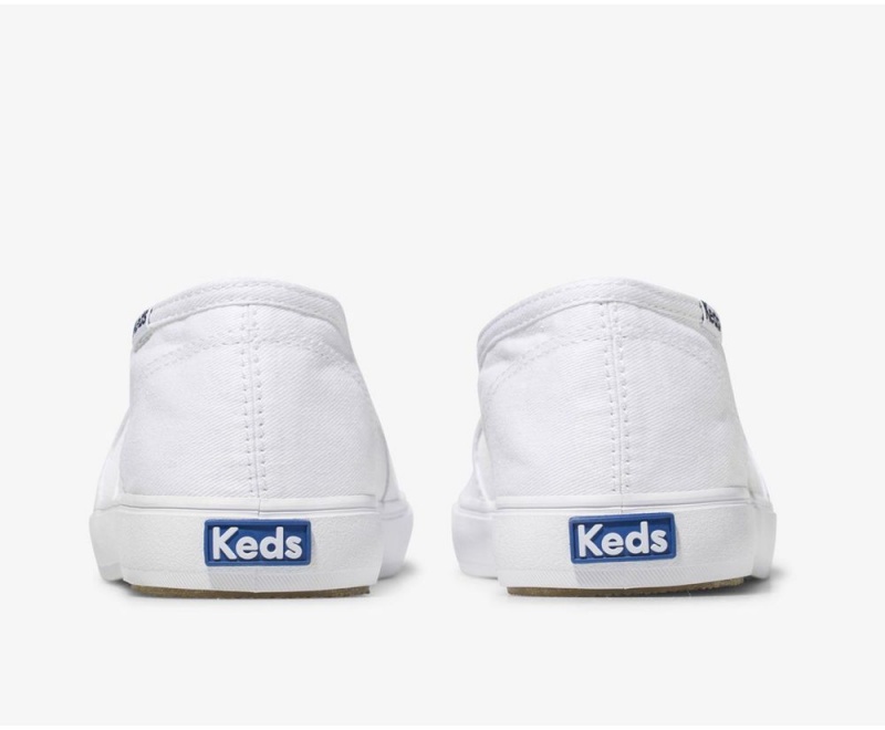 Keds Clipper Washed Solids Slip On γυναικεια ασπρα | EGS658271