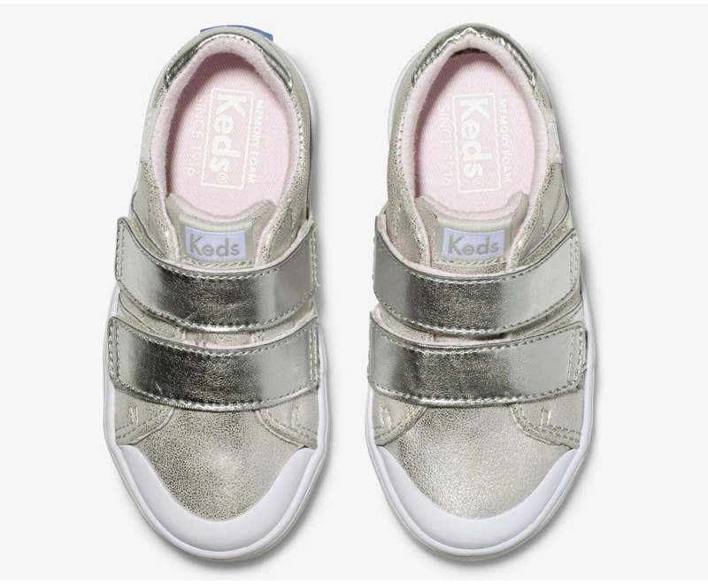 Keds Courtney Slip On για κοριτσια ασημι | XUQ035481