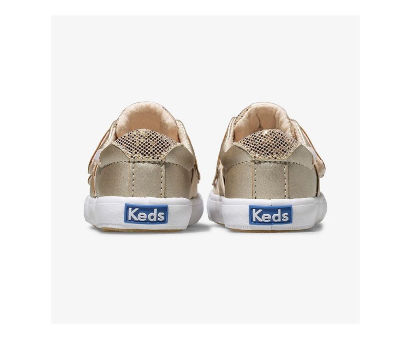 Keds Courtney Slip On για κοριτσια ροζ χρυσο χρωμα | DQV318560