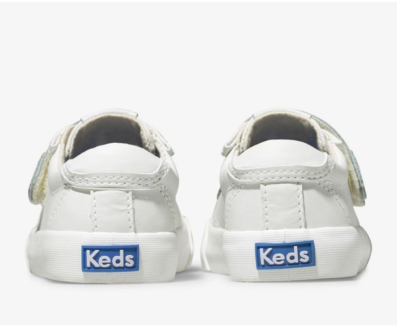 Keds Crew Kick 75 2V δερματινα Slip On για κοριτσια ασπρα | MDG390482