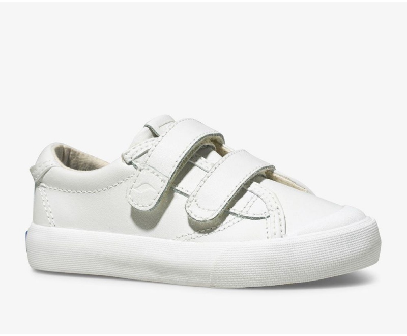 Keds Crew Kick 75 2V δερματινα Slip On για κοριτσια ασπρα | MDG390482