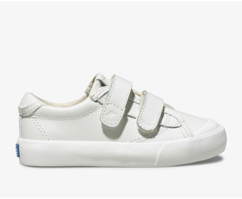 Keds Crew Kick 75 2V δερματινα Slip On για κοριτσια ασπρα | MDG390482