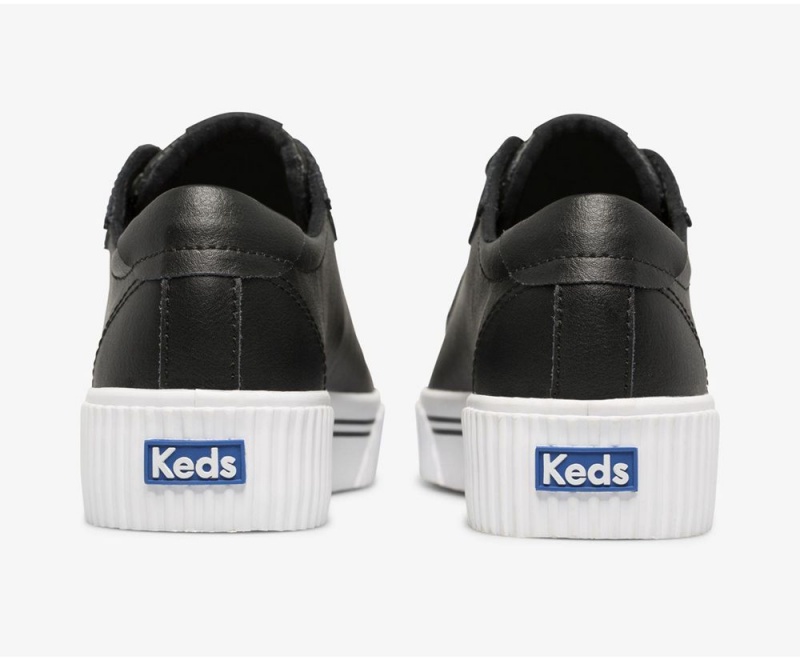 Keds Crew Kick Alto δερματινα Αθλητικα Παπουτσια γυναικεια μαυρα | KIU094723