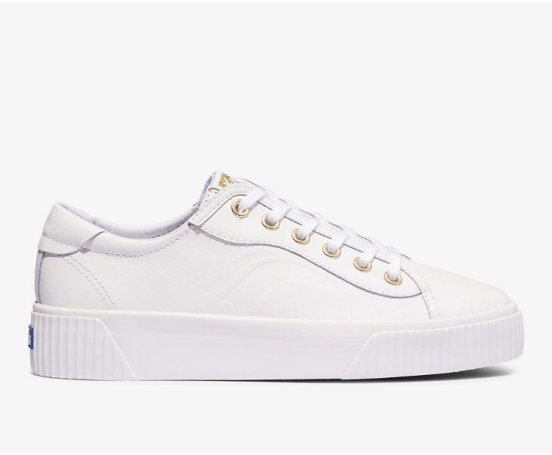 Keds Crew Kick Alto δερματινα Αθλητικα Παπουτσια γυναικεια ασπρα | WNS816942