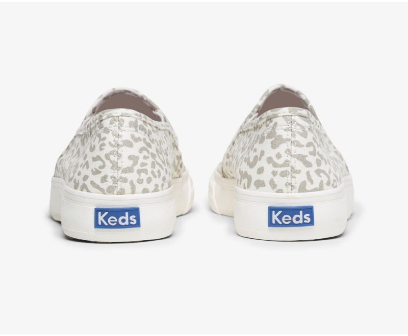 Keds Double Decker Animal Slip On γυναικεια λεοπαρ | AIL250416