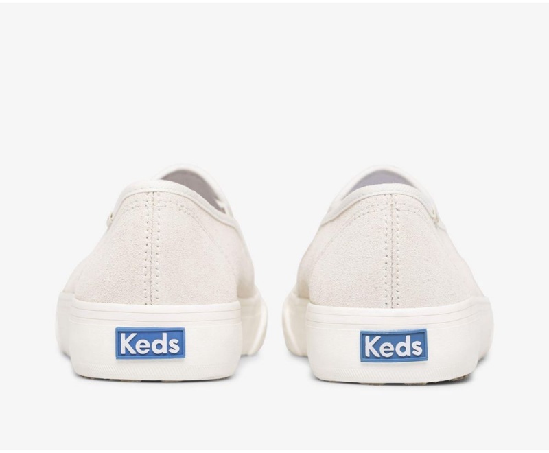 Keds Double Decker Perf σουετ Slip On γυναικεια Μπεζ | CNS184759