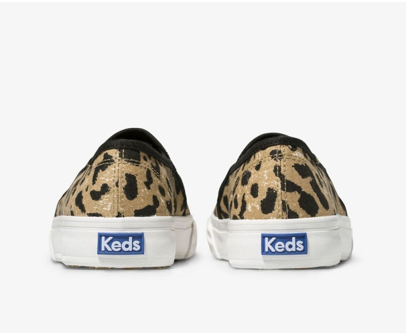 Keds Double Decker Slip On γυναικεια καφε μαυρα | SPI915234