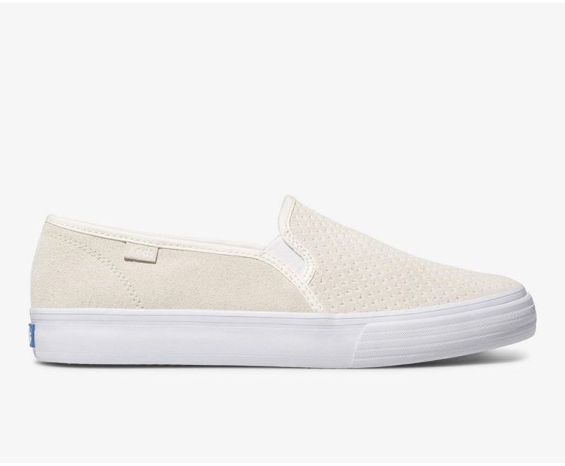 Keds Double Decker σουετ Slip On γυναικεια Μπεζ | EFG617435