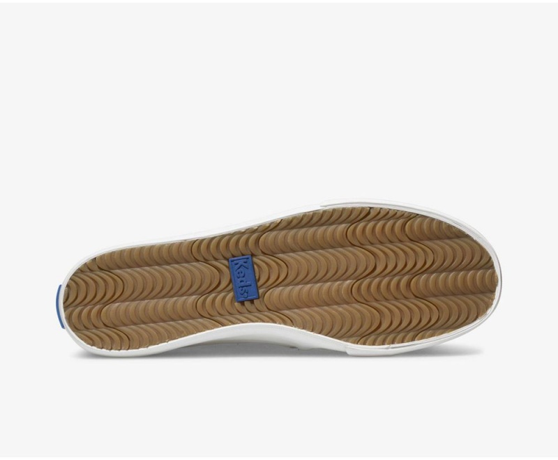 Keds Double Decker δερματινα Slip On γυναικεια ασπρα | ILH569427