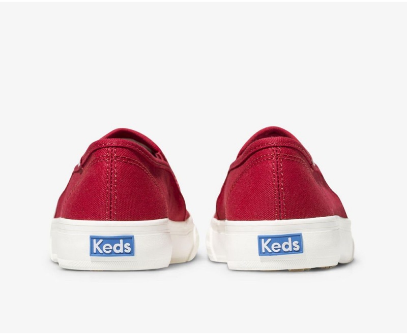 Keds Double Decker καμβα Slip On γυναικεια κοκκινα | THP187056