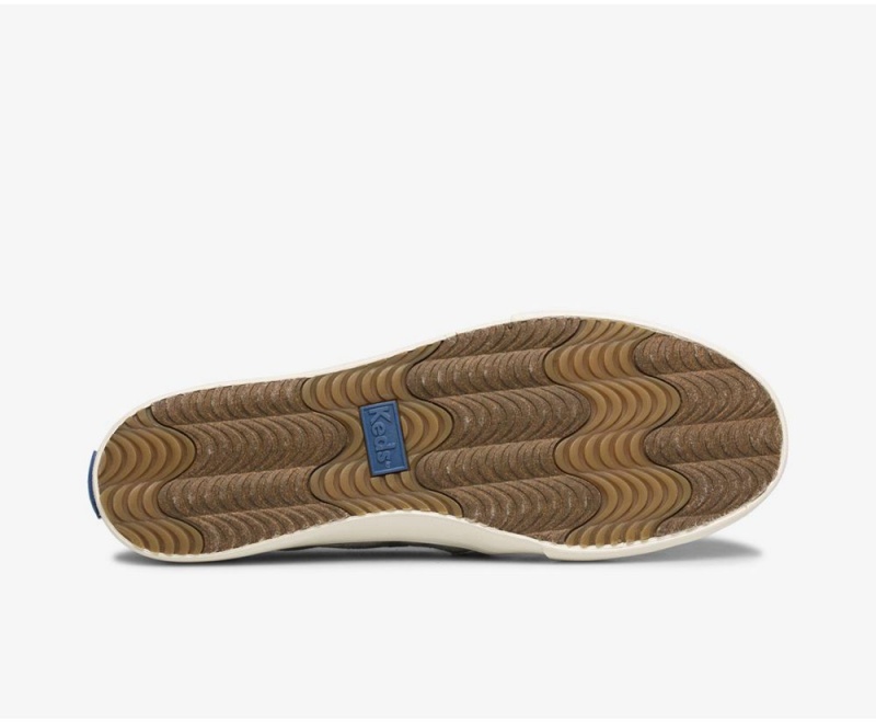 Keds Double Decker Πλευρωτός Wave Jersey Slip On γυναικεια γκρι | EWF861970