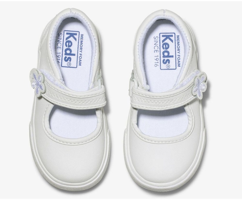 Keds Ella Mary Jane Slip On για κοριτσια ασπρα | AHX087491