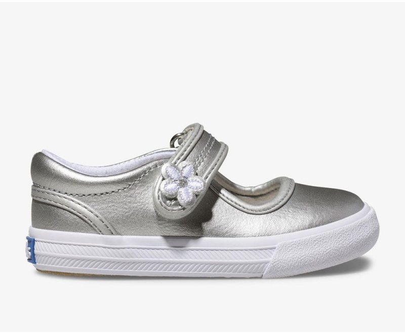 Keds Ella Mary Jane Slip On για κοριτσια ασημι | JTY531806