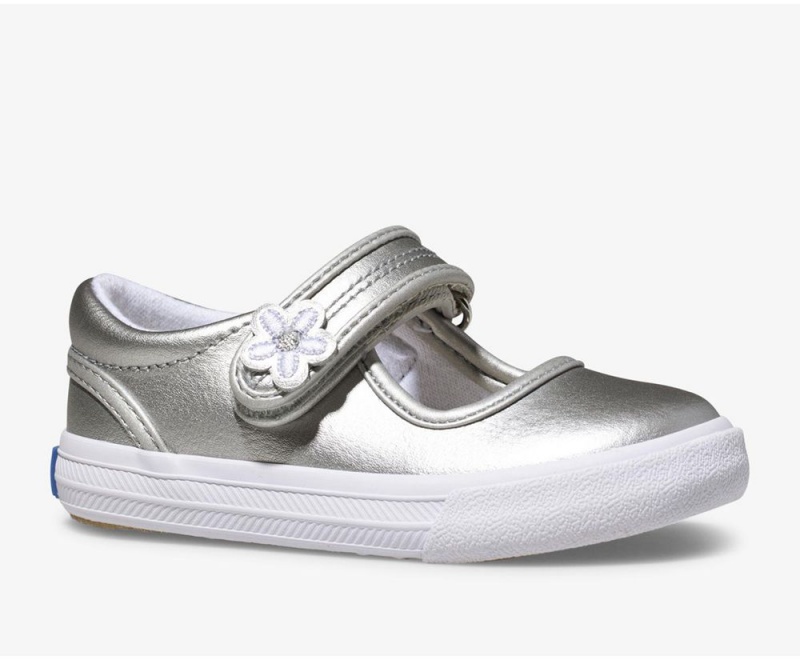 Keds Ella Mary Jane Slip On για κοριτσια ασημι | LJX403752